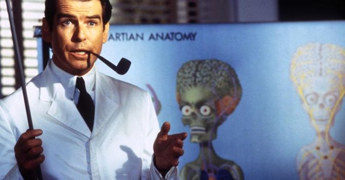Una scena del film «Mars Attacks!» (agf) 
