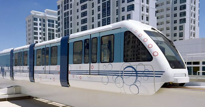 Un modello di people mover della Intamin 