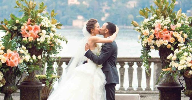 John Legend e Chrissy Teigen si sono sposati sul lago di Como  