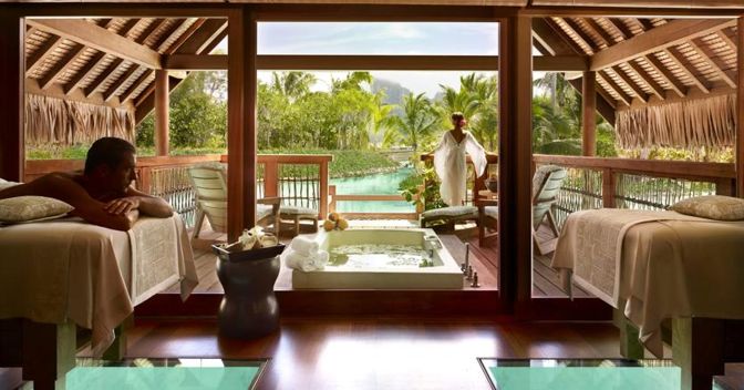 La Spa del Four Seasons Bora Bora in Polinesia  