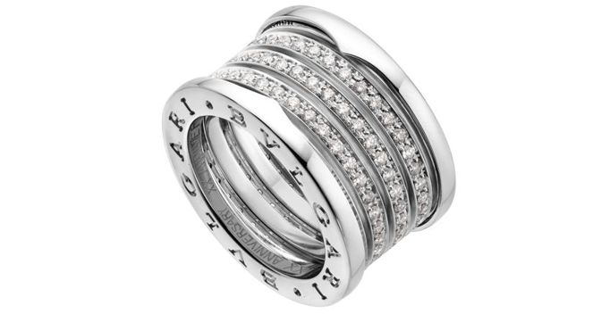 anello bulgari b zero in argento