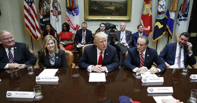 Trump oggi a Washington con i deputati repubblicani 