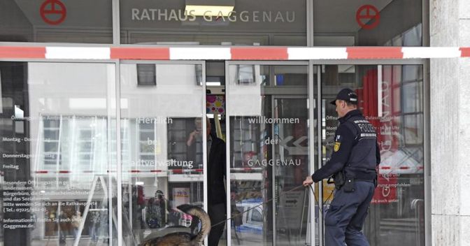 Allarme bomba al comune di Gaggenau, in Germania, al centro di una polemica con la Turchia 