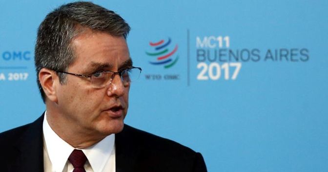 Il direttore generale della Wto, Roberto Azevedo (Reuters) 