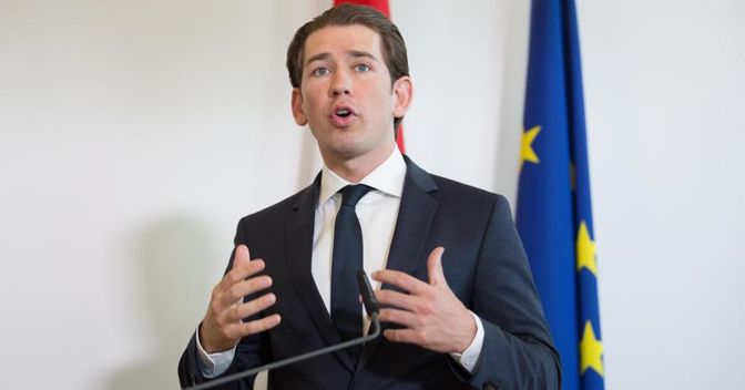 Il premier austriaco, Sebastian Kurz (Ansa) 