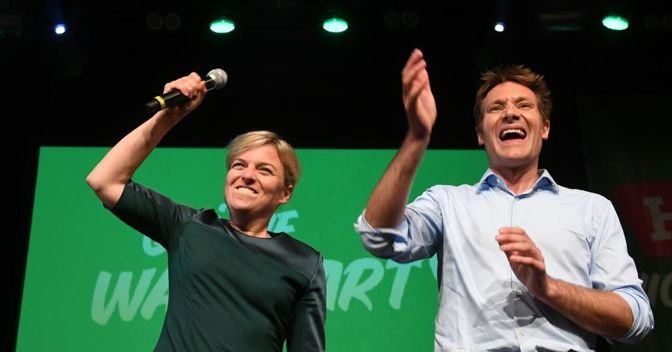 Katharina Schulze e Ludwig Hartmann  (Afp) 