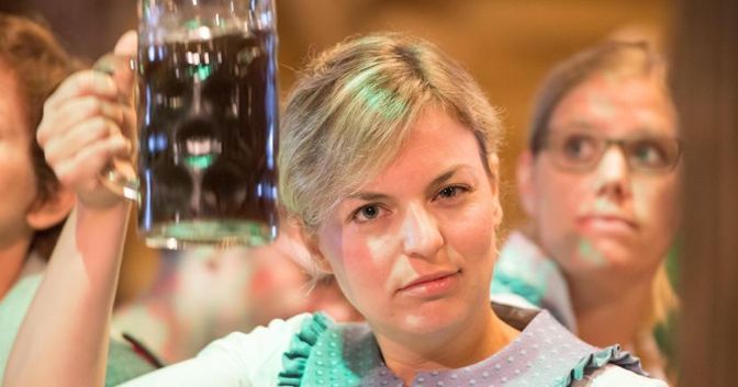 La leader dei Verdi della Baviera, Katharina Schulze - ANSA/LENNART PREISS 