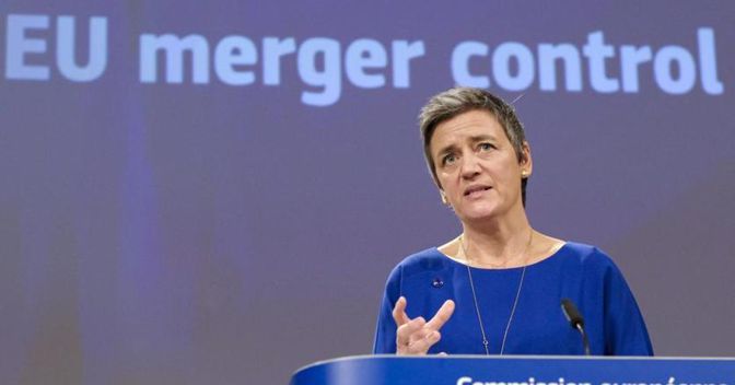 La commissaria Ue alla Concorrenza, Margrethe Vestager 