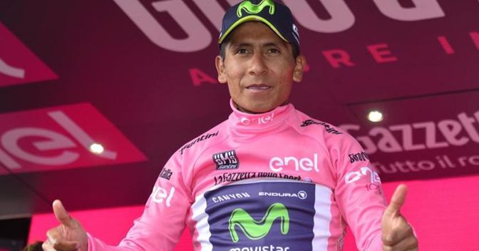 Nairo Quintana è la nuova maglia rosa del Giro d’Italia del centenario (Space24) 