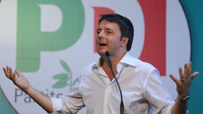 Il segretario del Pd Matteo Renzi 