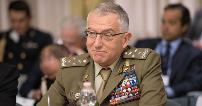 Il capo di Stato maggiore della Difesa Claudio Graziano 