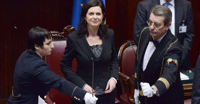 Laura Boldrini eletta Presidente della camera- Ansa 