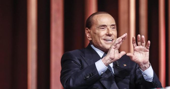 Il leader di Forza Italia Silvio Berlusconi è intervenuto a “In mezz’ora in più” (foto Ansa) 