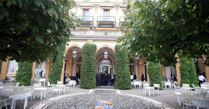 Villa d'Este a Cernobbio  (Como) dove è in corso il forum organizzato da The European House - Ambrosetti 