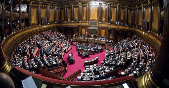 L’aula del Senato dove il ddl arriverà il 7 novembre  