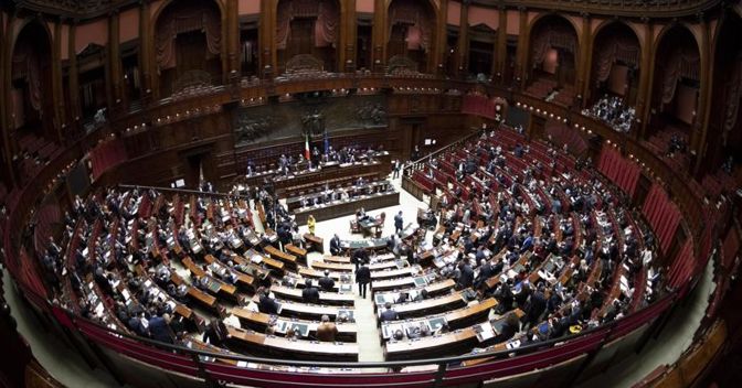 Panorama dell’aula di Montecitorio (Ansa - Maurizio Brambatti) 