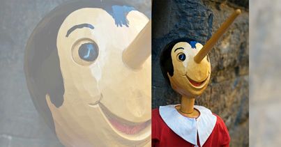 A Pinocchio cresce il naso. Come reagire alle bugie