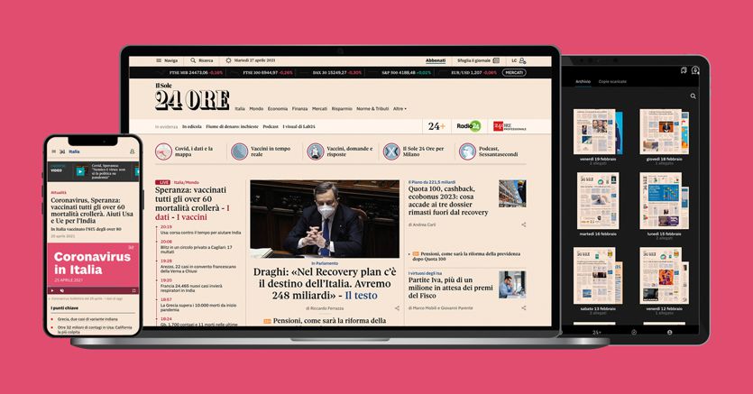 La forza visuale della nuova homepage del Sole24Ore.com - Il Sole 24 ORE