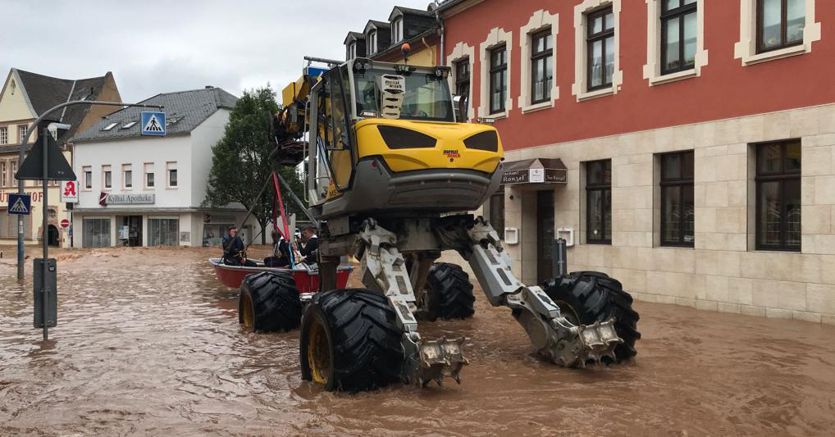 Maltempo: almeno 42 morti in Germania, 5 in Belgio. Merkel «Una catastrofe»