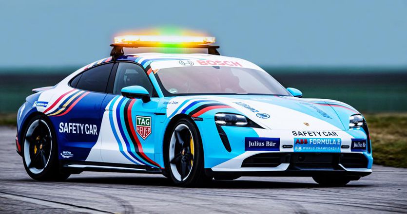 Porsche Taycan Turbo S è coche de seguridad del Campionato di Formula E