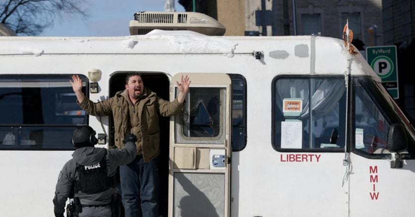 Corona virus today.  More than 100 protesters have been arrested in Ottawa, Canada