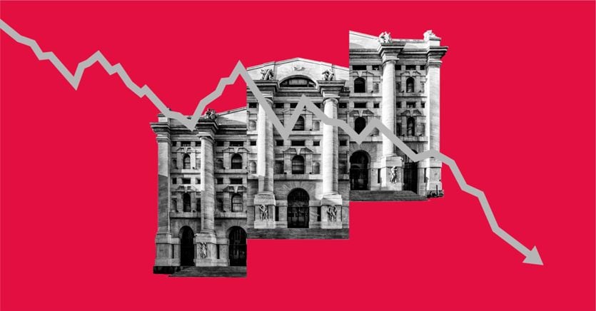 Sjunde i den röda zonen av europeiska börser, banker räddar Milan (+ 0,1% …