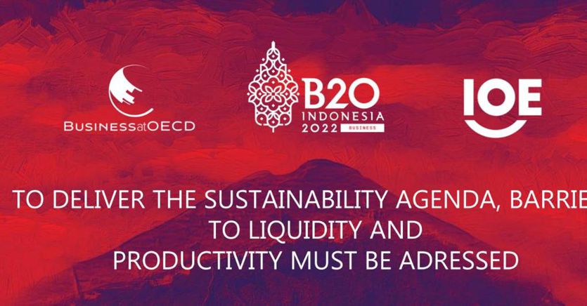 B20: Sustainability agenda within reach by overcoming liquidity barriers