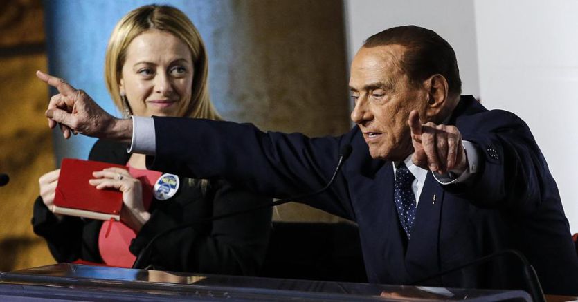 Tests of understanding between Meloni and Berlusconi: today meeting in Rome to overcome the impasse