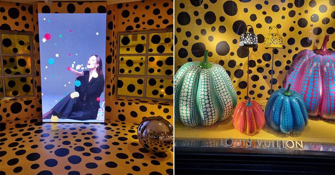 Louis Vuitton: arte, moda e pois nello store a Milano