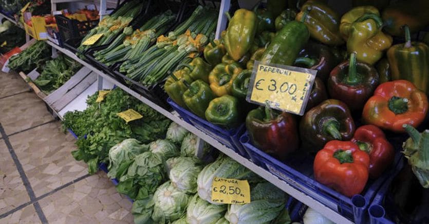 Consumption: more fruit, vegetables and meat in the cart of Italians (but less fish)
