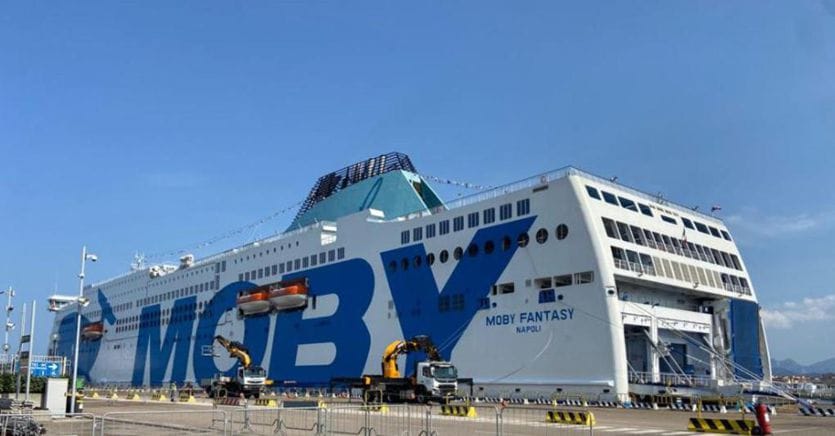 The Moby Fantasy lands in Olbia: «It is the largest ferry in the world»