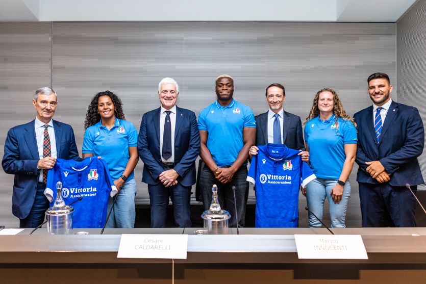 Vittoria Assicurazioni renews its sponsorship of the Rugby Federation to 2026