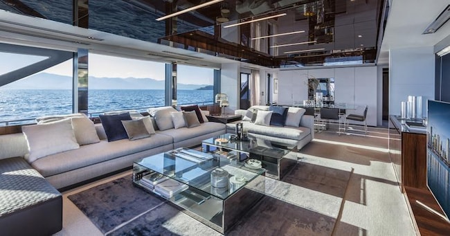 Gli interni del Riva 110 Dolcevita 