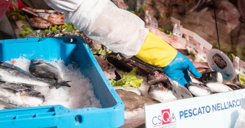 Al posto del polistirolo monouso, Coop sta introducendo nelle pescherie casse lavabili e riutilizzabili 