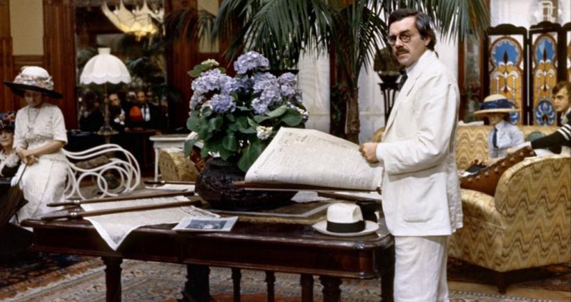 Dirk Bogarde all’Hotel Des Bain in «Morte a Venezia » di Luchino Visconti, 1971