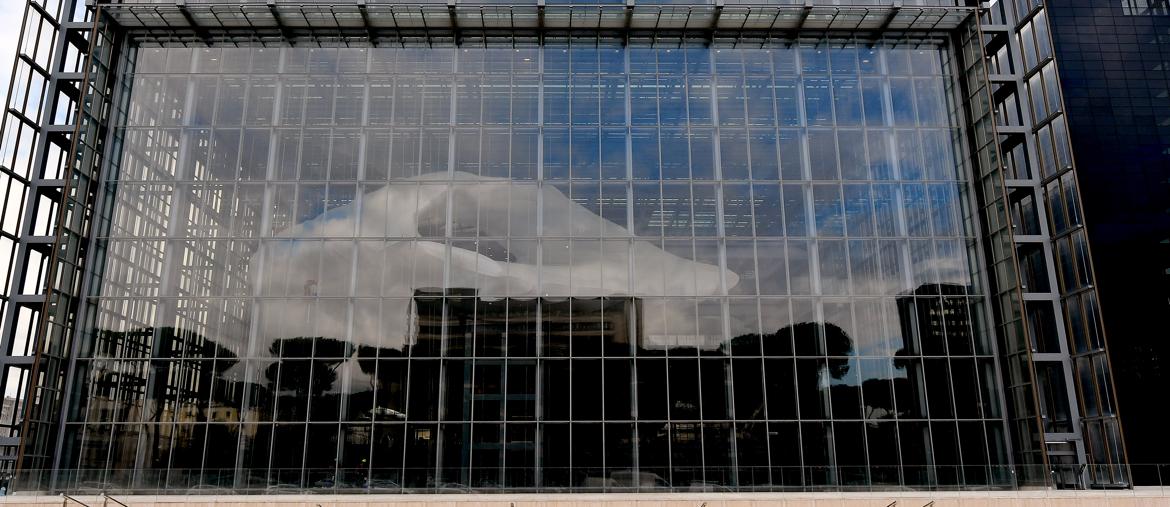 “La Nuvola” progettata da Massimiliano Fuksas (Afp)