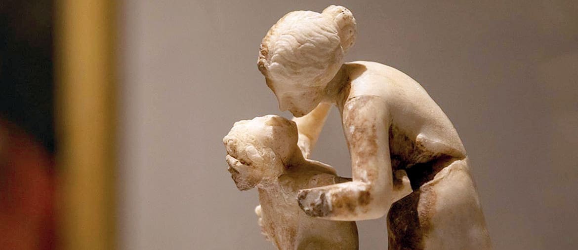 Eros ed Afrodite (fotografia della mostra «Ovidio . Amori, miti e altre storie» che si è appena conclusa alle Scuderie del Quirinale a Roma