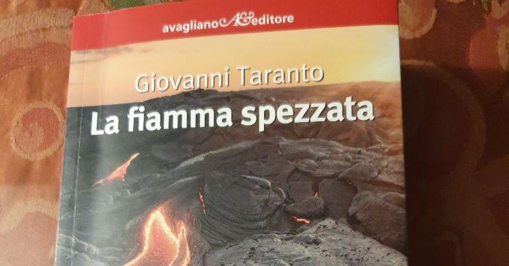 La copertina de «La fiamma spezzata», romanzo di Giovanni Taranto 