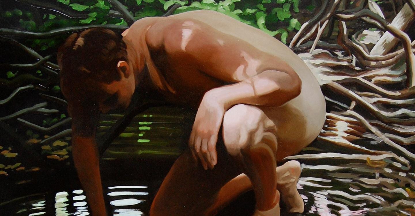  Andrea Carella, «Il riflesso di Narciso» (2011, particolare),  collezione  privata 