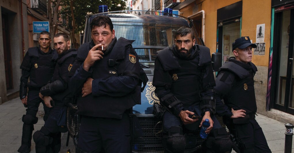  Una scena di «Antidisturbios»,  