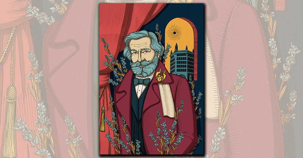 Il maestro reinterpretato. Una fantasiosa illustrazione di Elisa Seitzinger 
