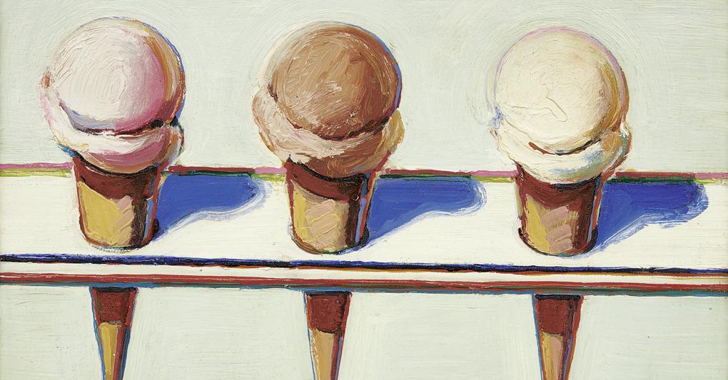 Wayne Thiebaud, ThreeCones 
