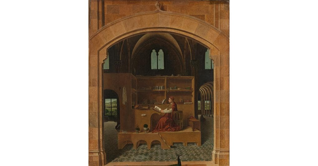 Antonello da Messina St Jerome in his study National Gallery London 