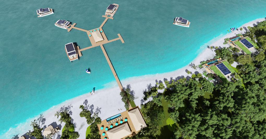 Yacht dellʼazienda austriaca Silent Yachts. Queste barche sono alla base di un nuovo concept di resort modulare, mobile e a impatto quasi zero, perché alimentato a energia solare, sviluppato in partnership con lʼarchitetto Victor Barrett di True Design. Lʼapertura del primo resort è prevista per fine 2021 ­­­­­o inizio 2022. 