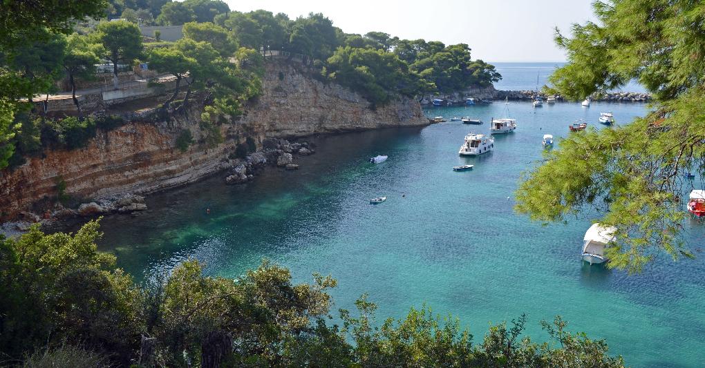 Uno scorcio di Alonissos. 