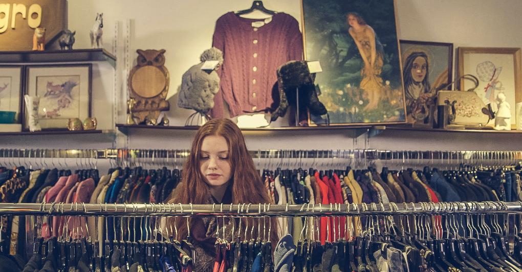 Charity shop. 