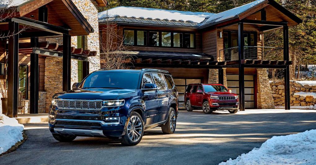 I due nuovi maxi suv Wagoneer e Grand Wagoneer della Jeep. 