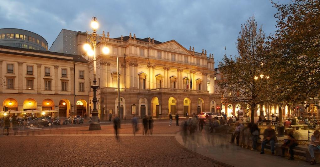 Il Teatro alla Scala di Milano. 