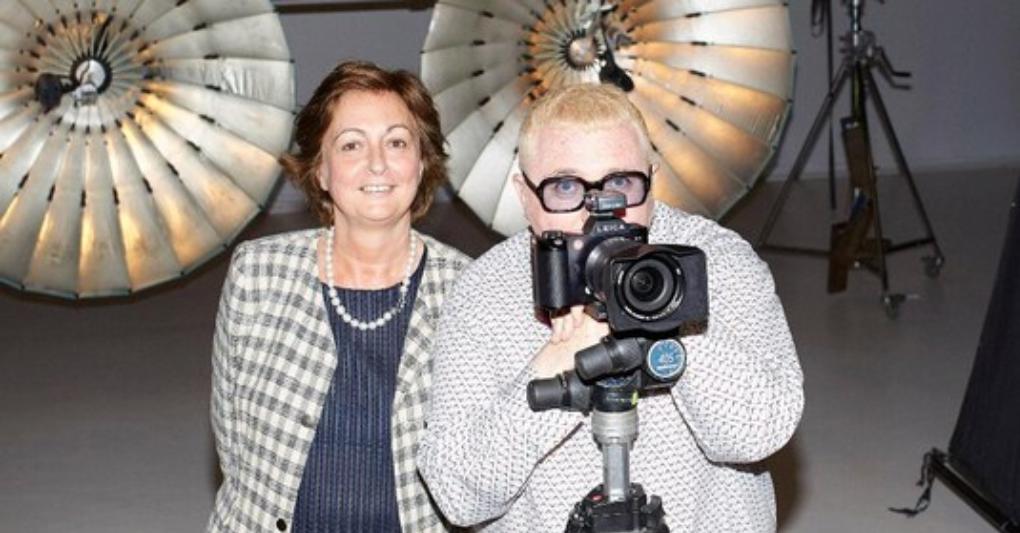 Alber Elbaz con Elena Loewenthal 