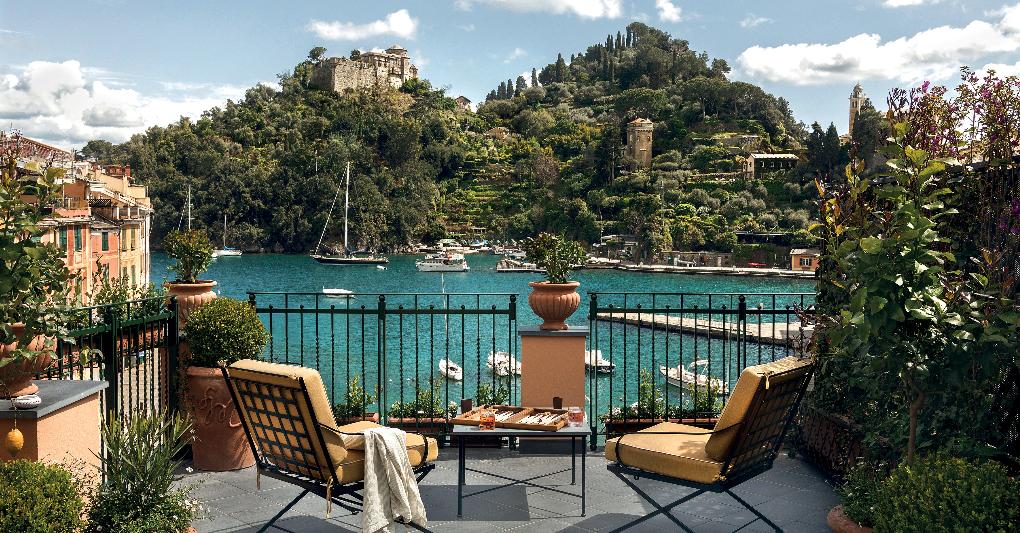 Il terrazzo dell'Ava Gardner Suite. 